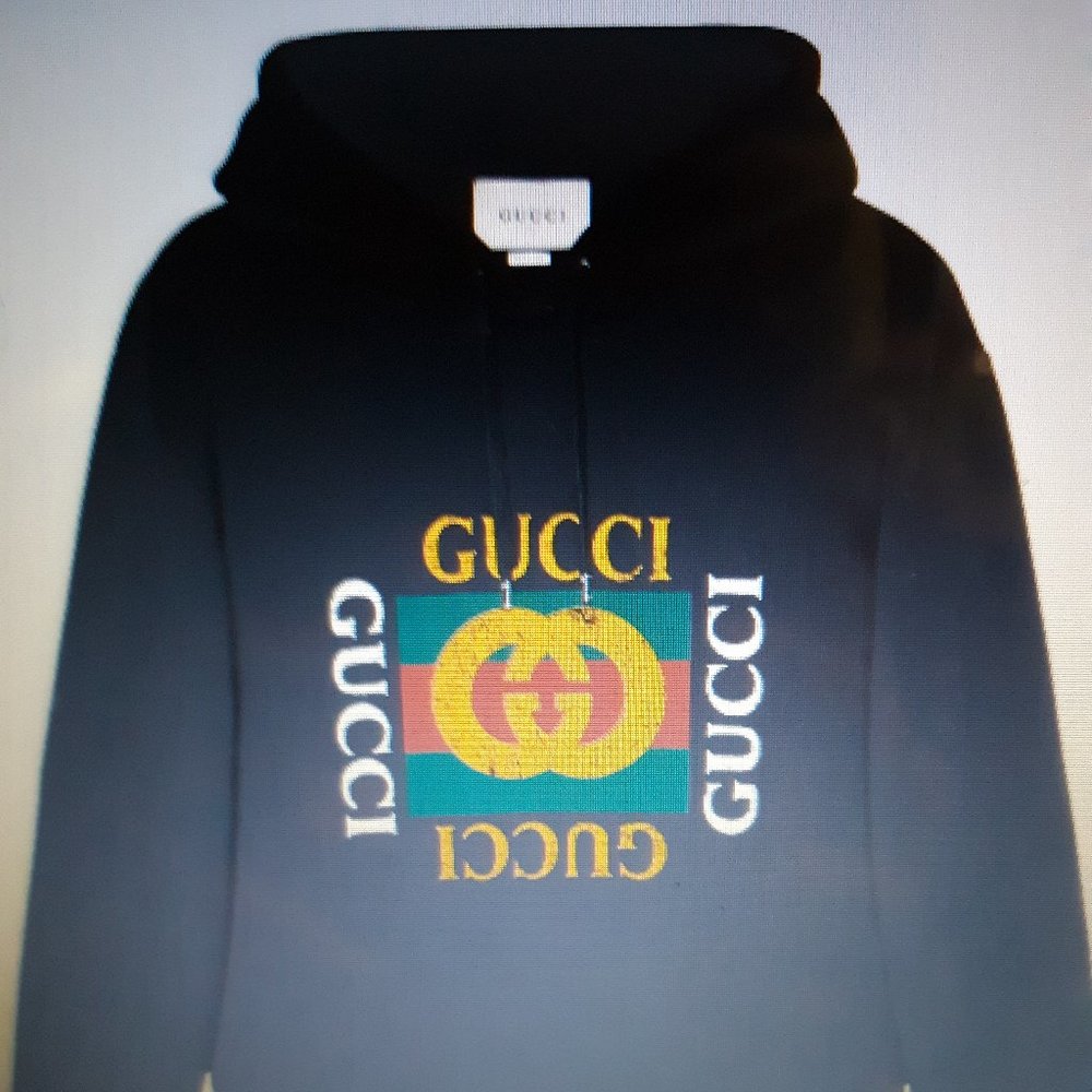 Black logo Gucci hoodie